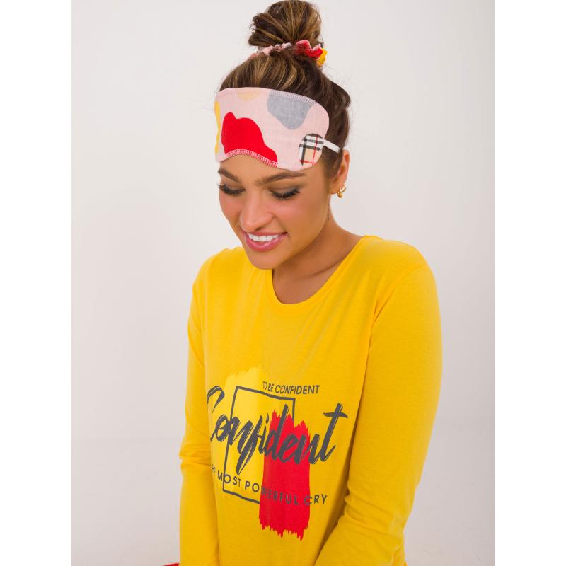 Női pizsama szalaggal sárga