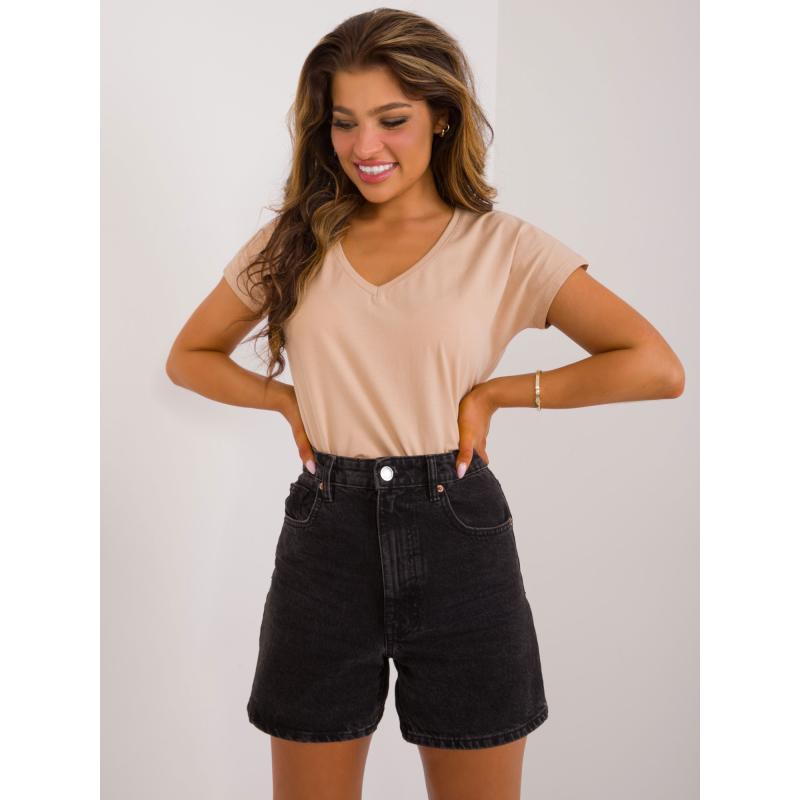 Dámské tričko BASIC FEEL GOOD hnědé 