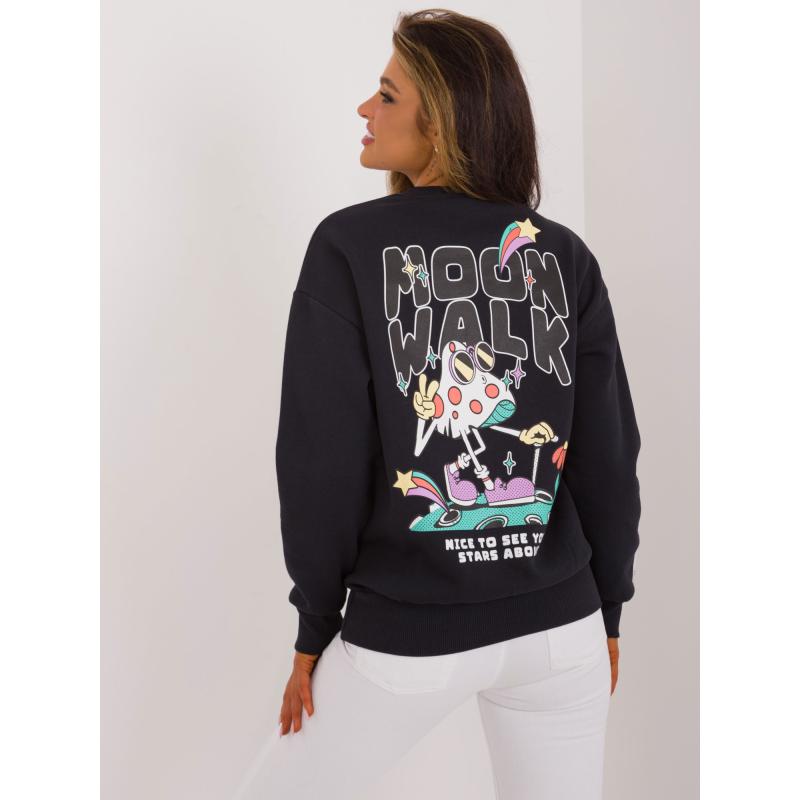 Dámská halenka s potiskem na zádech SUBLEVEL tmavě modrá 