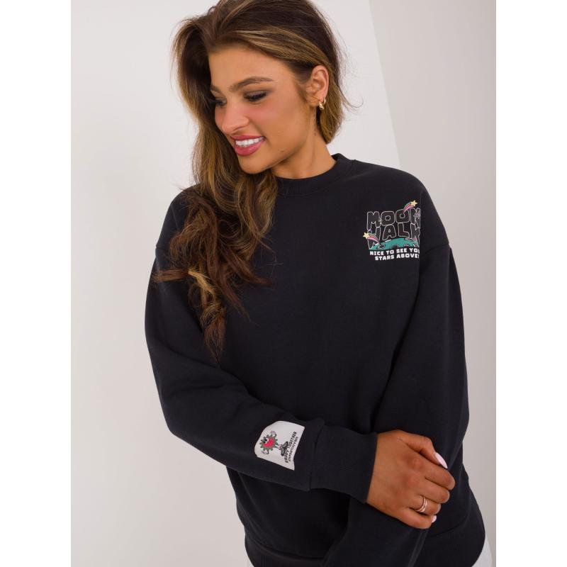 Dámská halenka s potiskem na zádech SUBLEVEL tmavě modrá 