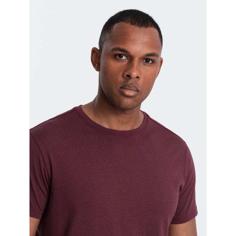 Férfi pamut póló Classic BASIC bordó