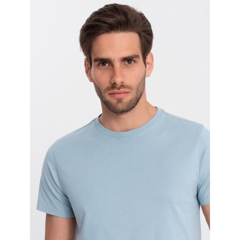 Pánske bavlnené tričko Classic BASIC modré