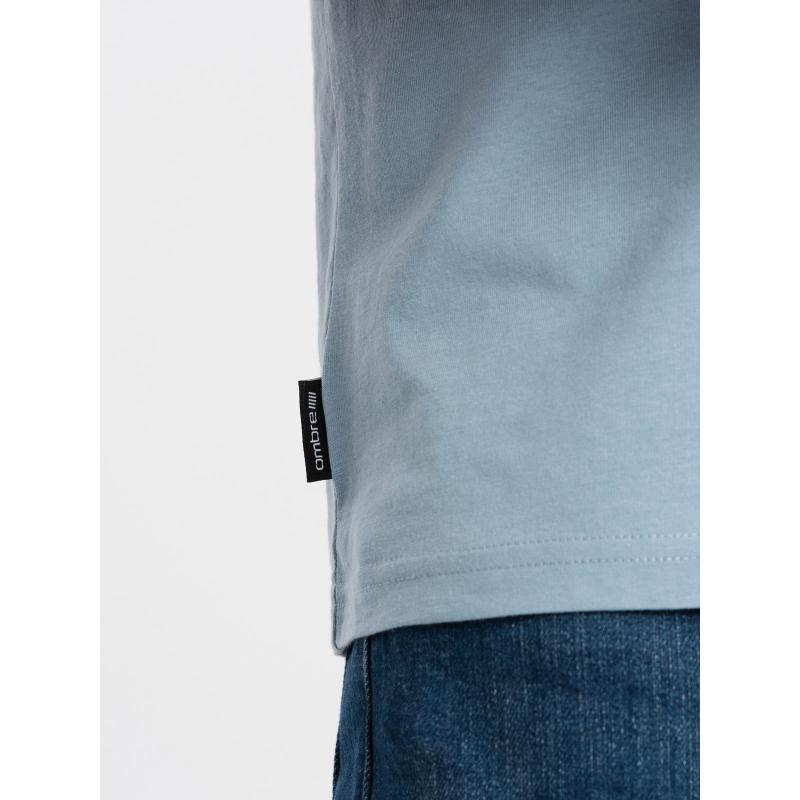 Pánské bavlněné tričko Classic BASIC modré