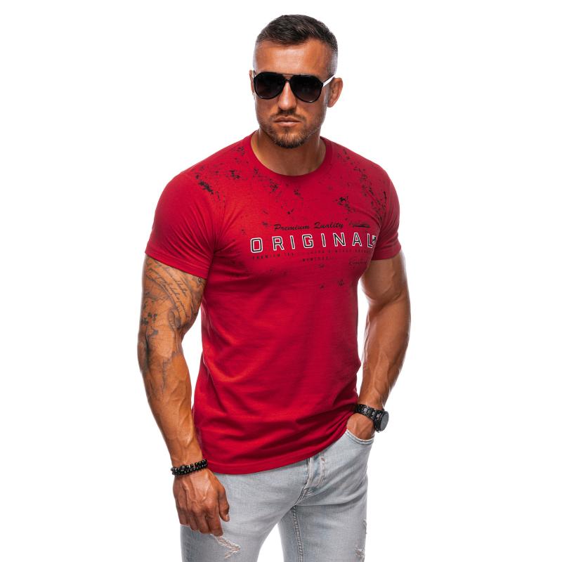 Pánske tričko s potlačou S1984 červené