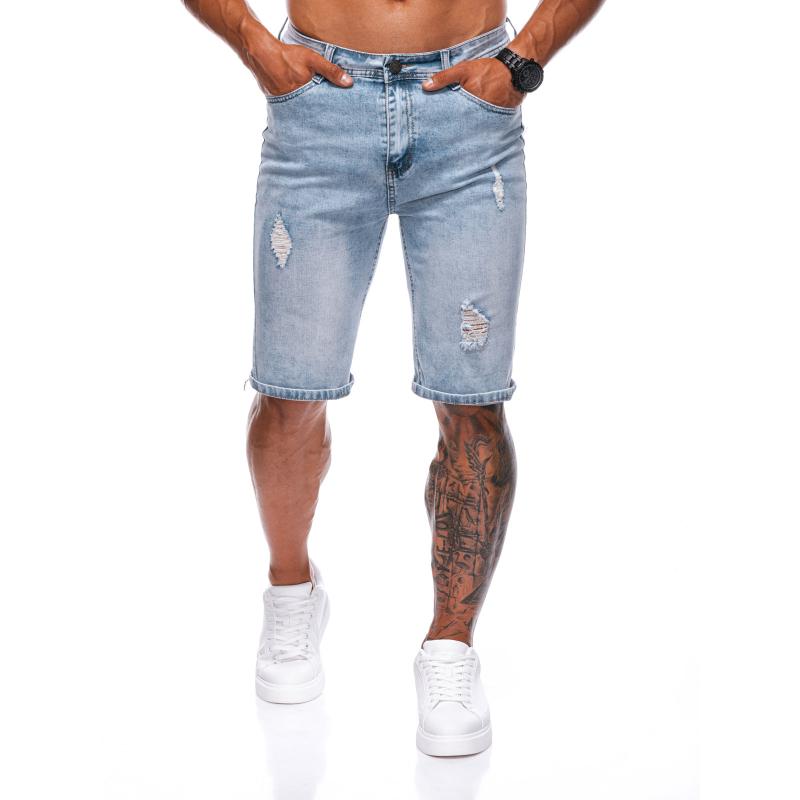 Pánské džínové krátké šortky 517W světle modré