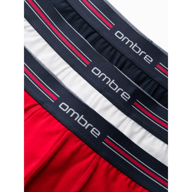 Férfi boxeralsó csíkos elasztikus anyaggal 3 csomag mix