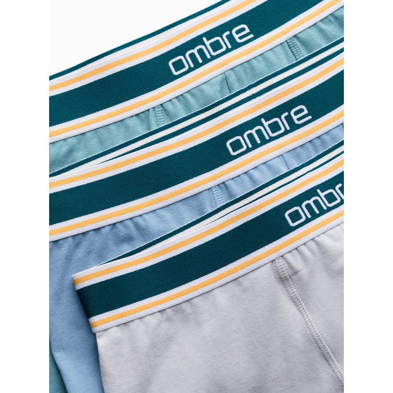 Férfi boxeralsó dekoratív elasztikus derékpánttal 3 csomag mix