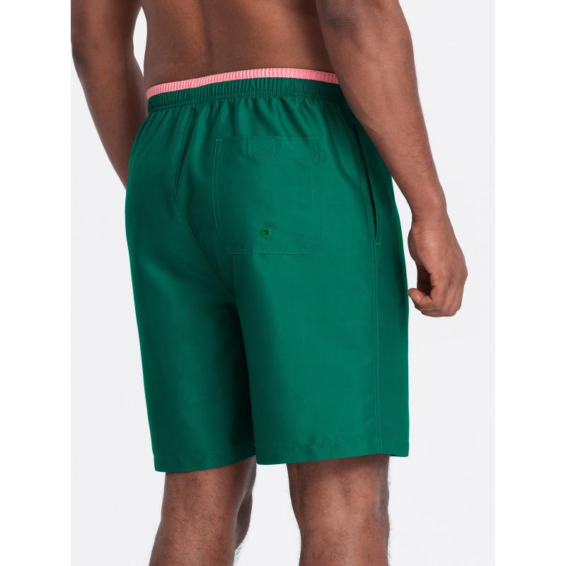 Pánske krátke plavecké šortky W525 zelené