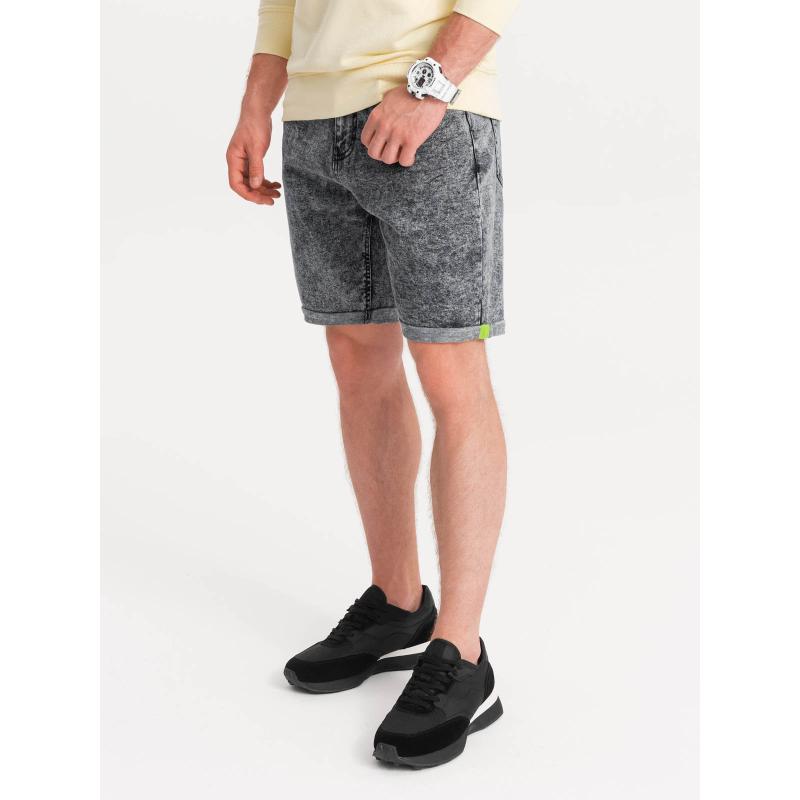 Pánske teplákové šortky W529 sivé