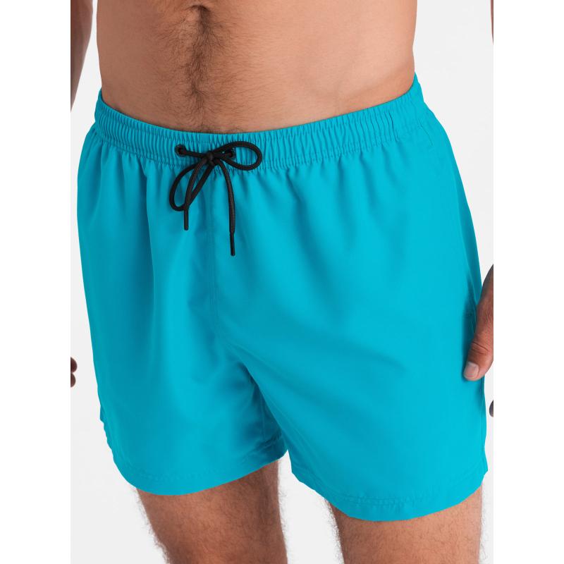Pánske krátke plavecké šortky W526 tyrkysové