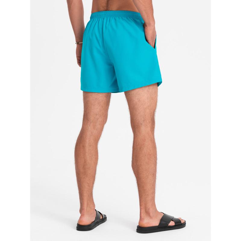 Pánske krátke plavecké šortky W526 tyrkysové
