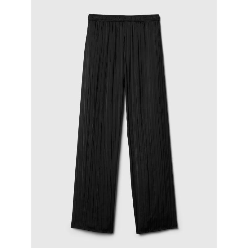 Nohavice z lisovaného saténu