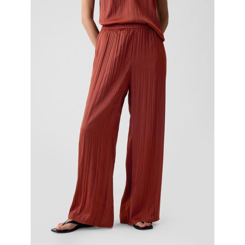 Nohavice z tkaného saténu