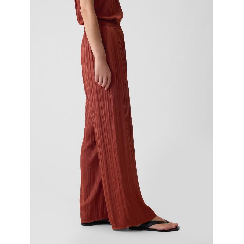 Nohavice z tkaného saténu