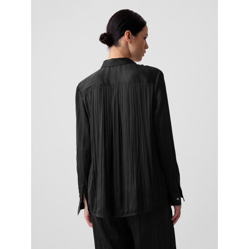 Saténová košeľa Boyfriend