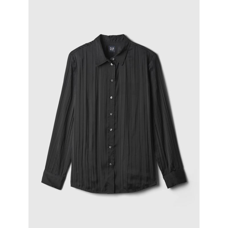 Saténová košeľa Boyfriend