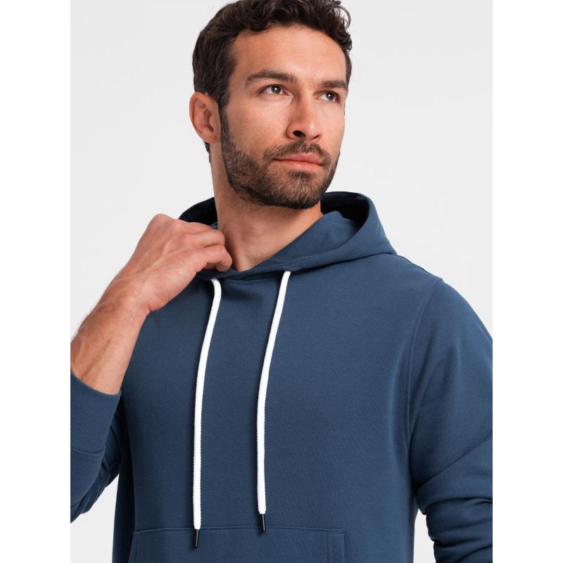 Pánská souprava mikina klokanka + šortky tmavě modrá V4 Z75