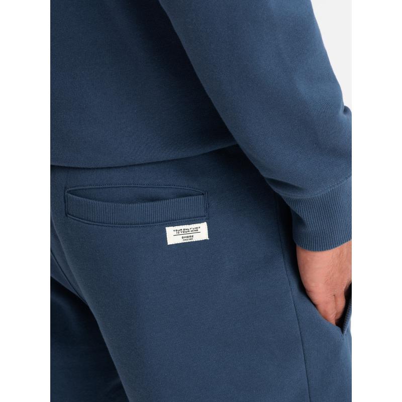 Férfi pulóver szett kenguru + rövidnadrág sötétkék V4 Z75 Z75