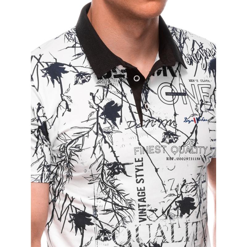 Pánská polokošile s potiskem S1994 bílá