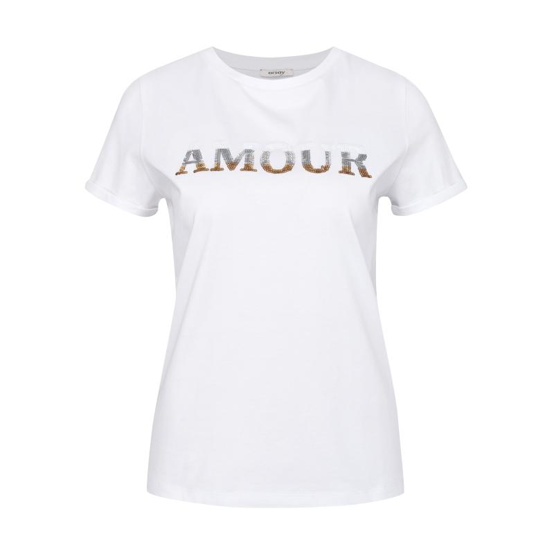 Biele dámske tričko s krátkym rukávom