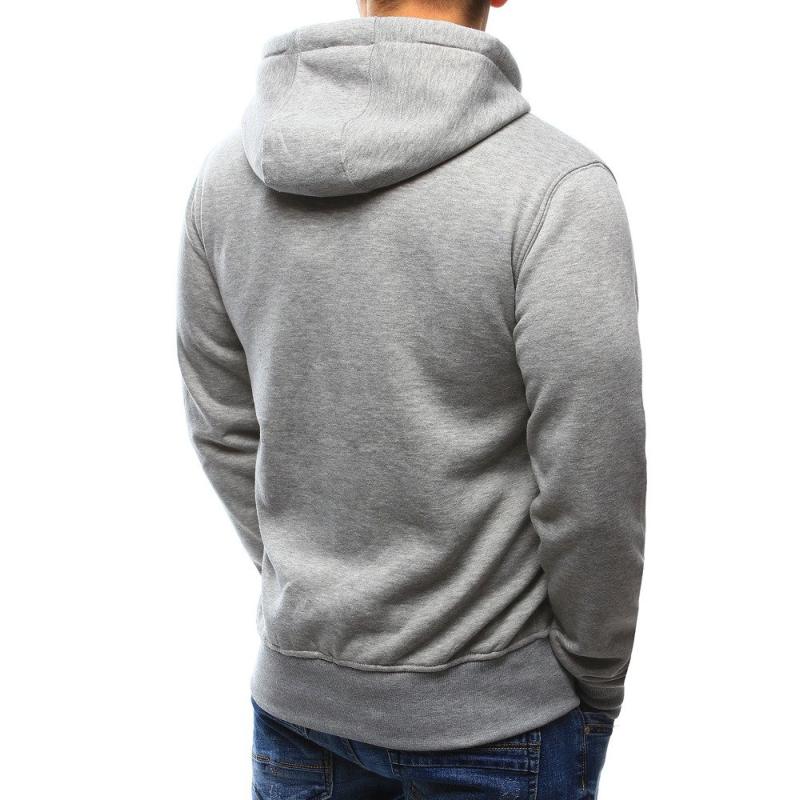 Férfi kapucnis pulóver szürke