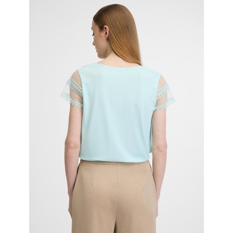 Světle modré dámské tričko s krátkým rukávem