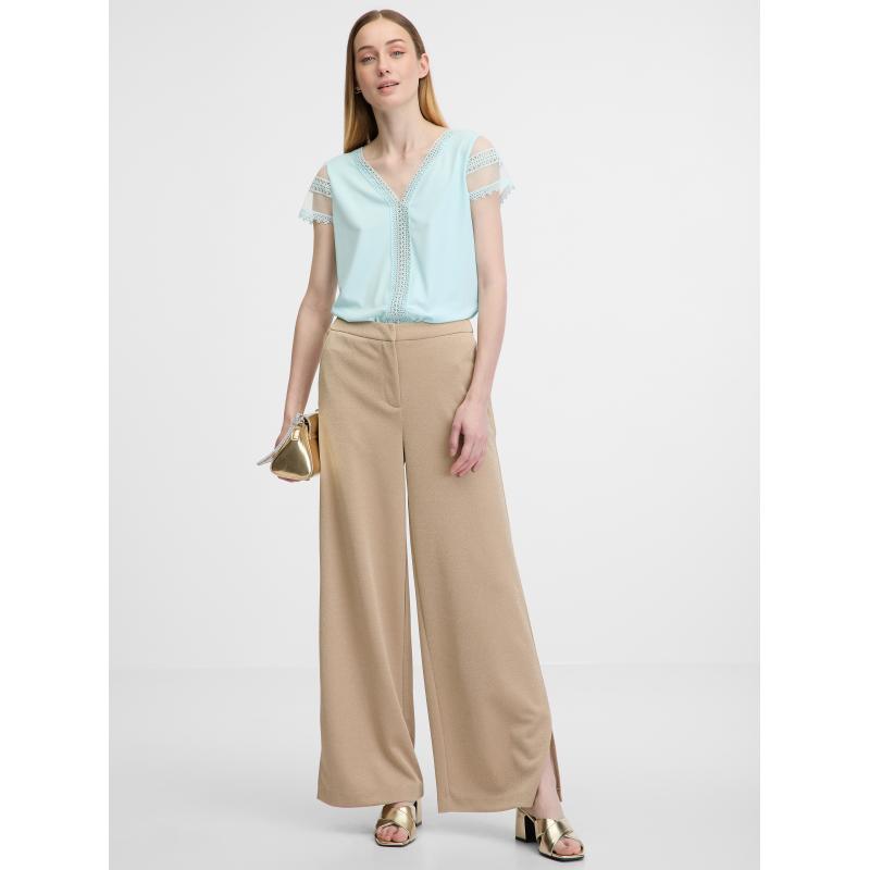 Světle modré dámské tričko s krátkým rukávem