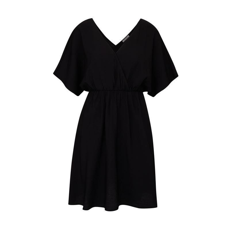 Čierne dámske krátke šaty