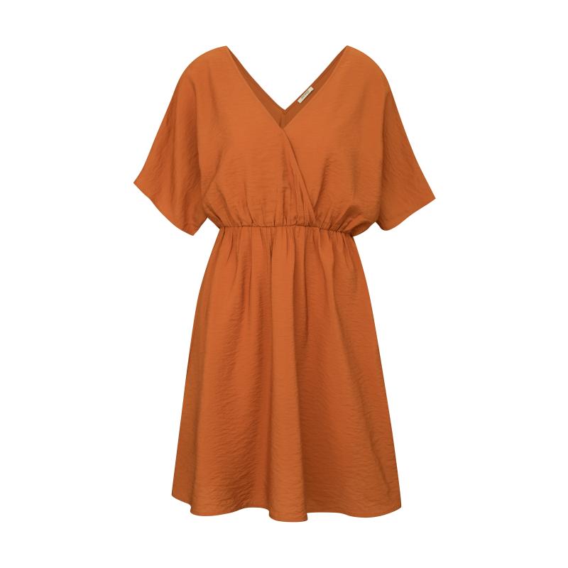 Hnedé dámske krátke šaty