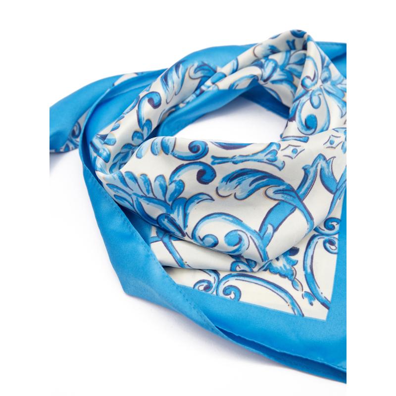 Modrý dámský šátek