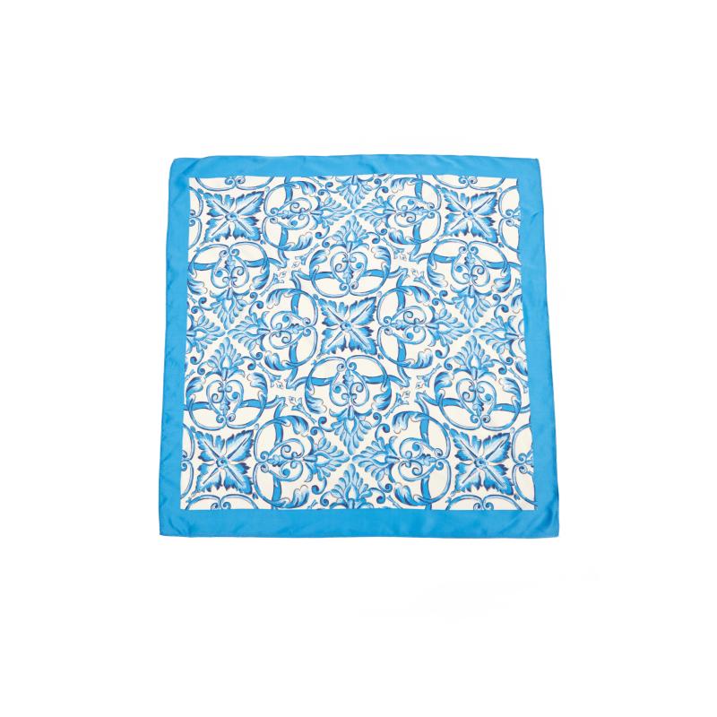 Modrý dámský šátek