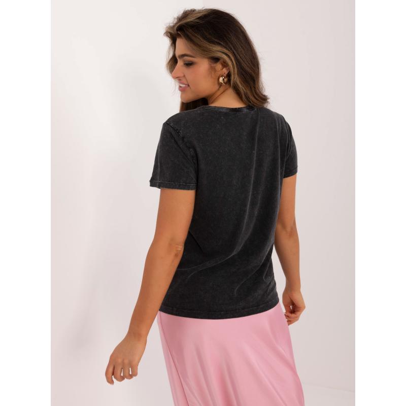 Dámske bavlnené tričko SUBLEVEL tmavo sivé