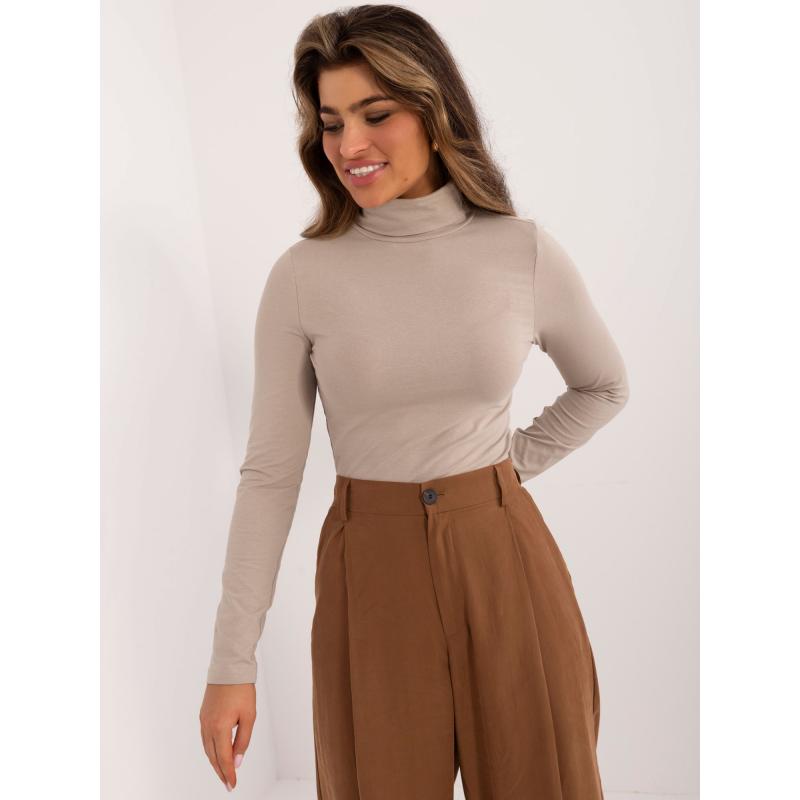 Dámská halenka s rolákem SUBLEVEL béžová 