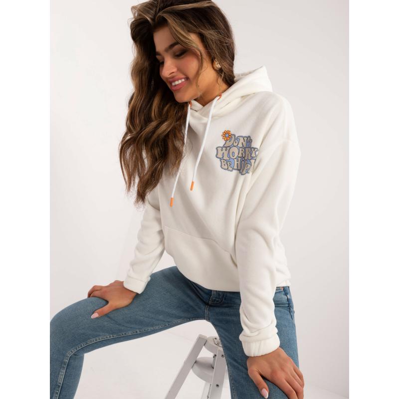 Dámská mikina s klokankou SUBLEVEL ecru 