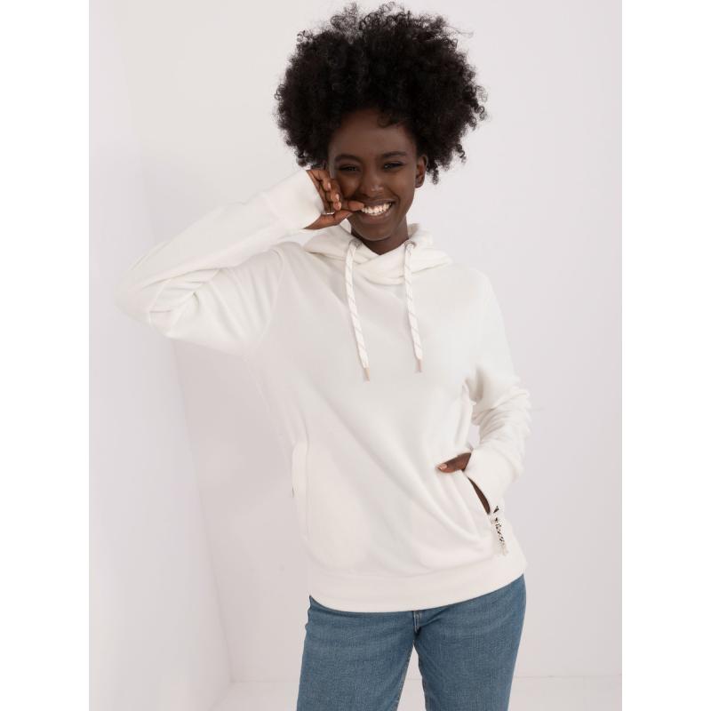 Dámská mikina s kapucí SUBLEVEL bílá 
