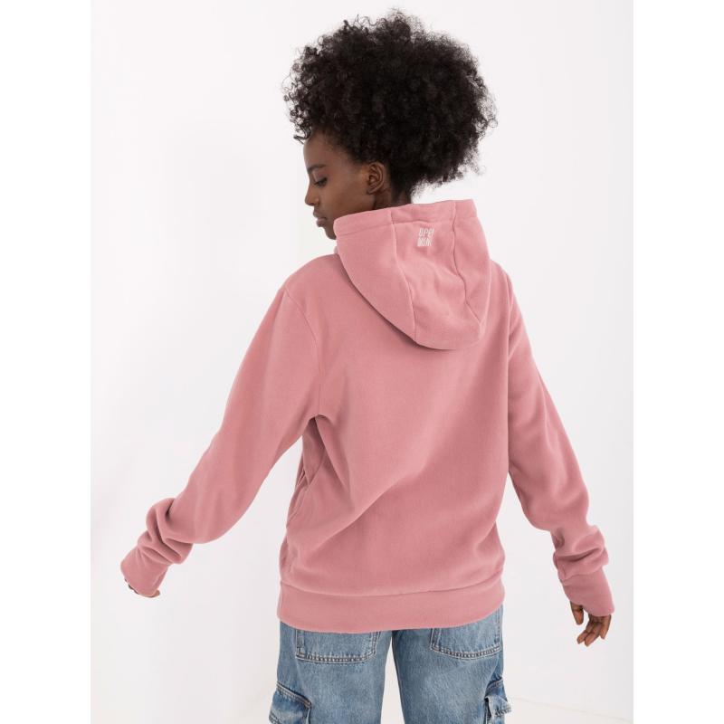 Női fleece pulóver SUBLEVEL rózsaszínű