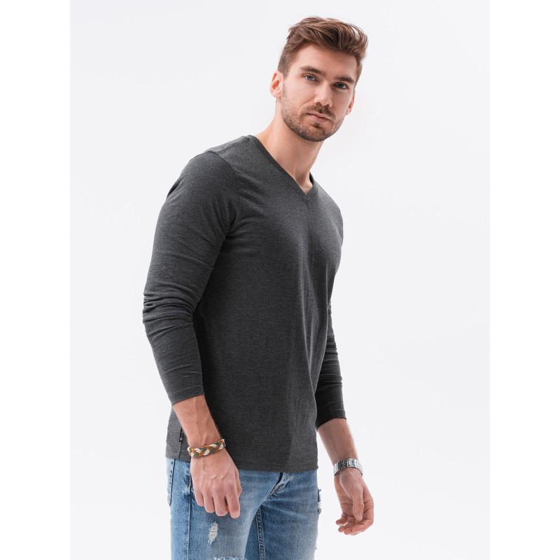 Pánská souprava triček s dlouhým rukávem V-NECK mix 2-pack V9 Z41