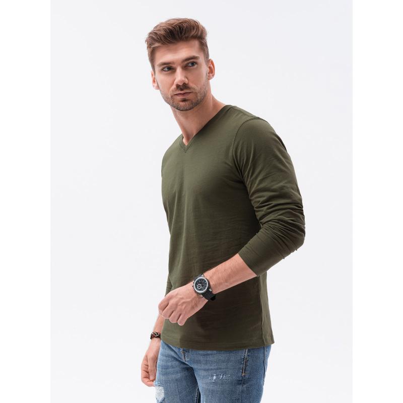 Pánská souprava triček s dlouhým rukávem V-NECK mix 2-pack V9 Z41