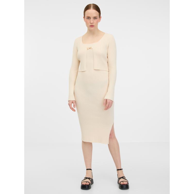 Bézs női kardigán