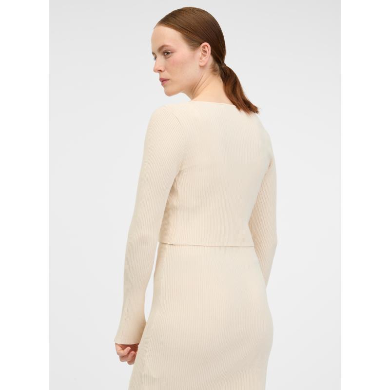 Bézs női kardigán