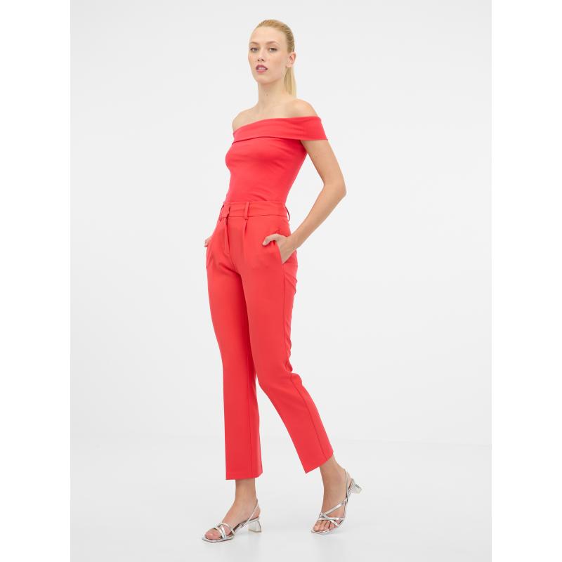 Piros női rövid ujjú póló