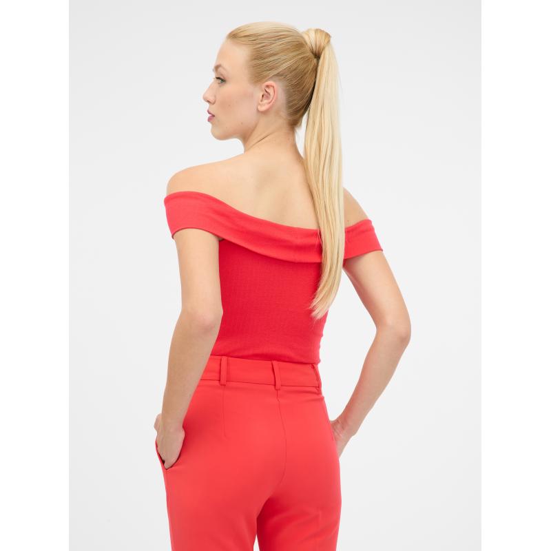 Piros női rövid ujjú póló