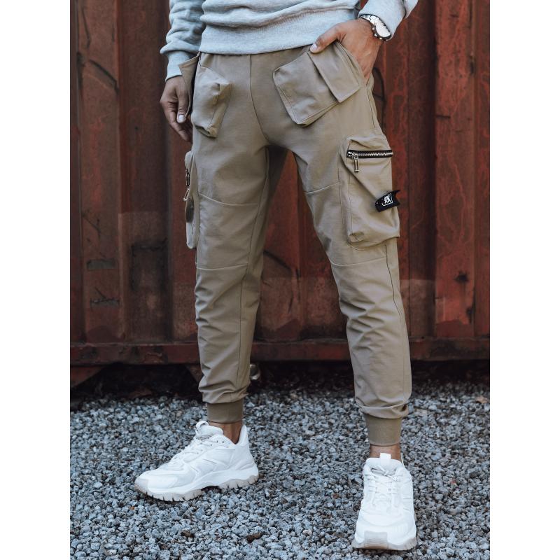 Pánské kalhoty cargo LEVA béžové