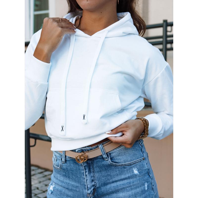 Dámská mikina s kapucí TRENDHOOD bílá