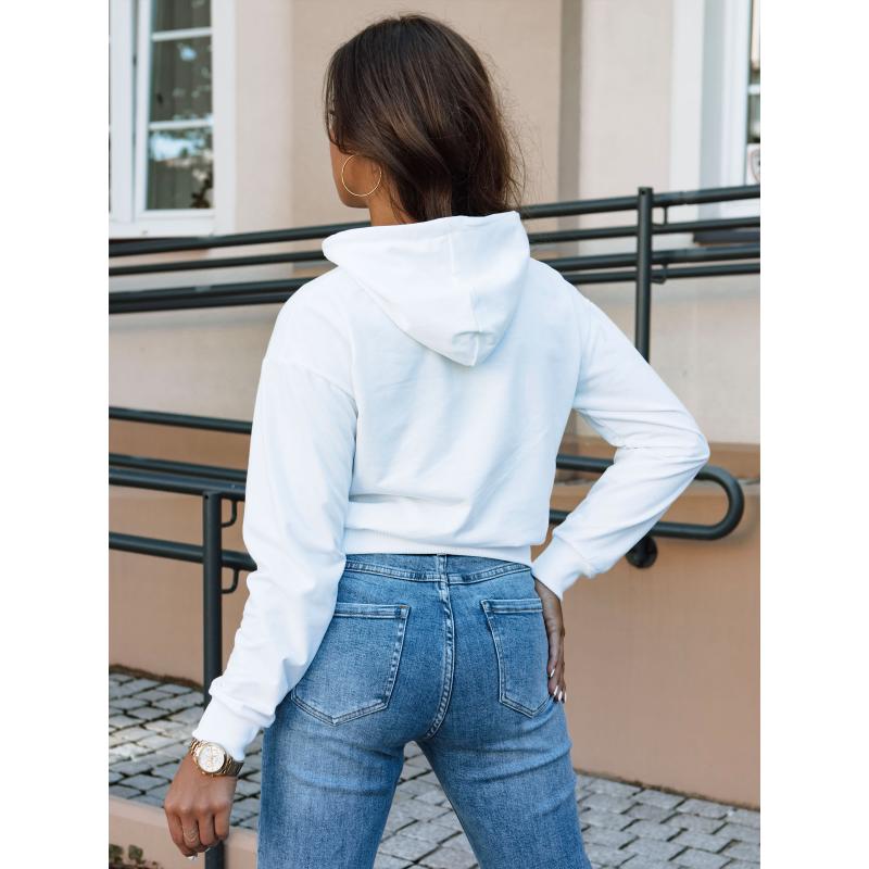 Dámská mikina s kapucí TRENDHOOD bílá