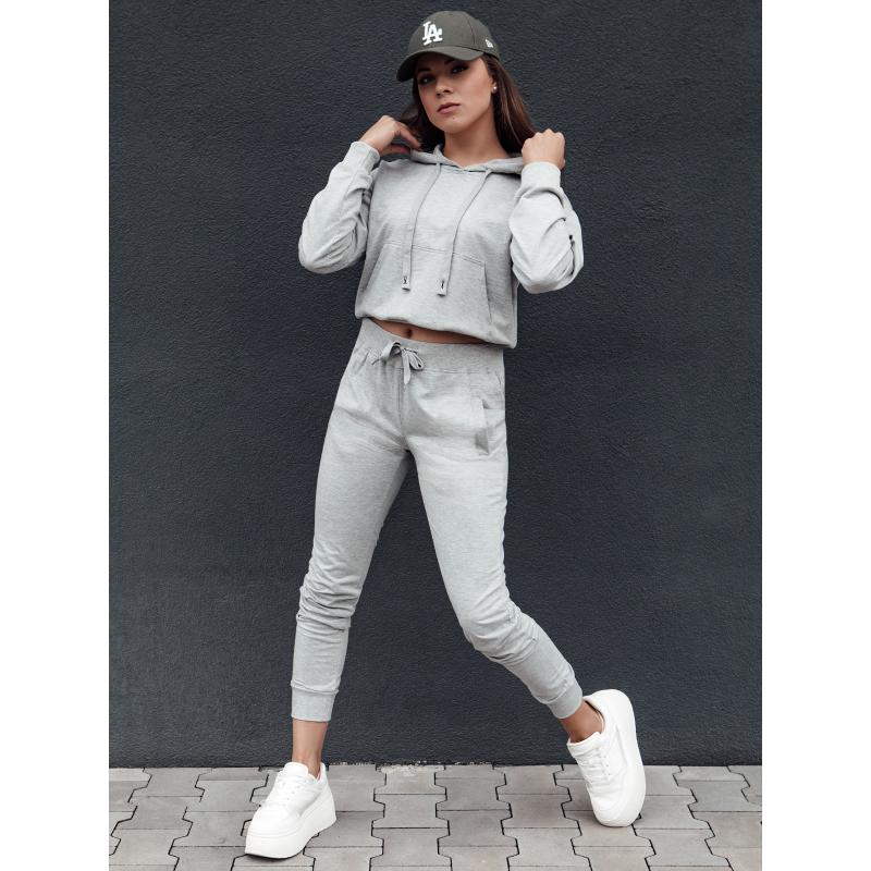 Dámské tepláky RELAX MODE světle šedé