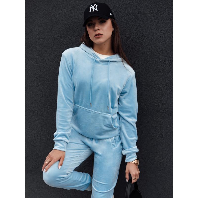 Dámská velurová souprava RELAX FIT, modrá barva