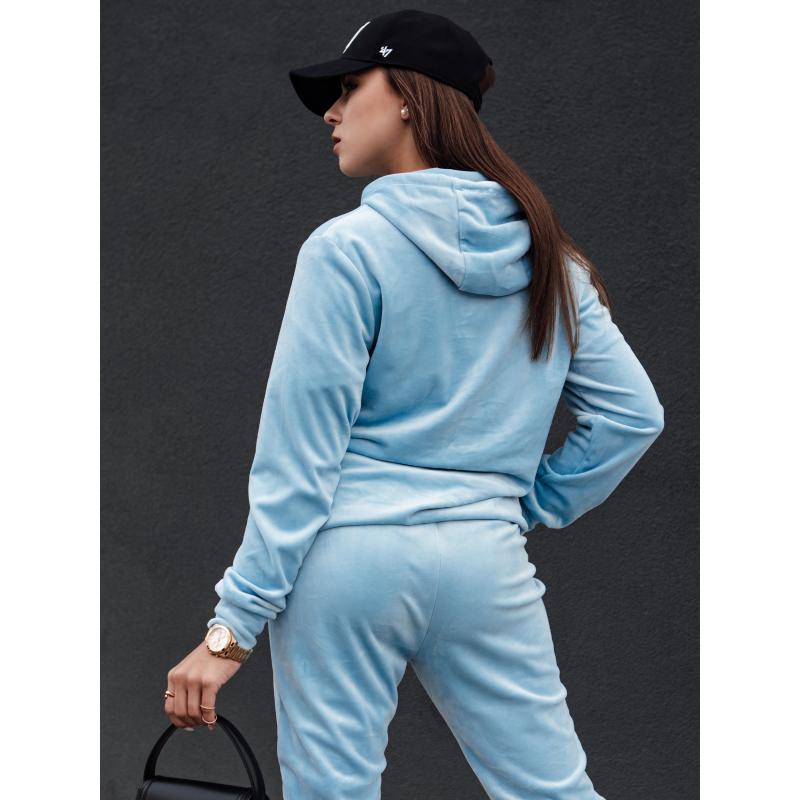 Dámská velurová souprava RELAX FIT, modrá barva