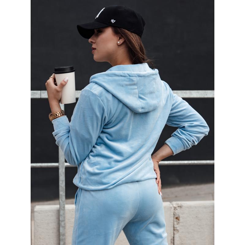 Dámská velurová souprava VELCOMFY modrá