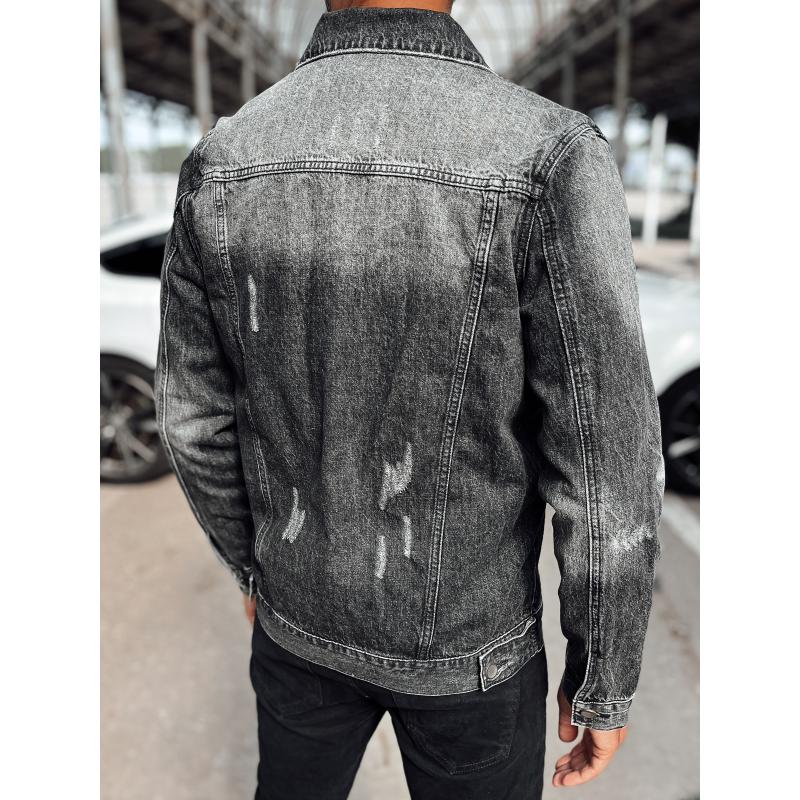 Pánská džínová bunda DELA černá